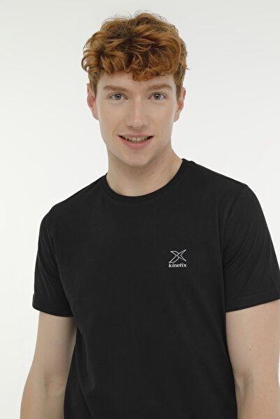 Kinetix T-shirt M-sn220 Bsc C 3fx Siyah Erkek Kısa Kol T-shirt