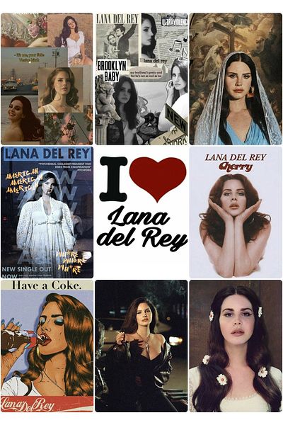 owl bag Lana Del Rey Σετ Μίνι Φωτοκάρτας 9' χωρίς μοτίβο σχεδίου
