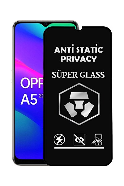 CaseArt Oppo A5 2020 Tam Kaplayan Anti Statik Hayalet Süper Cam Ekran Koruyucu