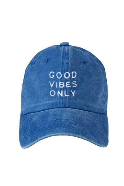 ŞapkaMania Good Vibes Only Patterned Washable Baseball Cap