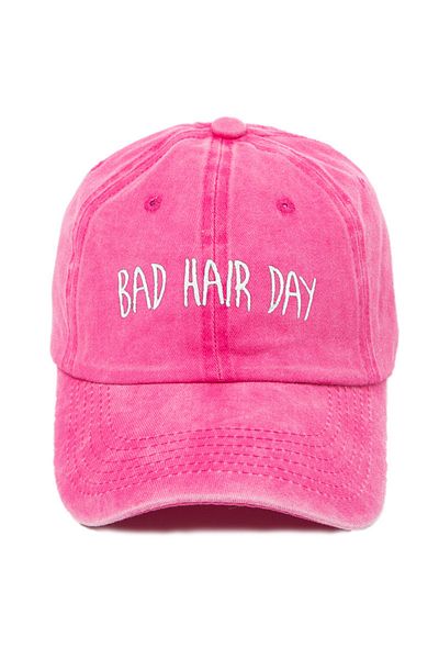 ŞapkaMania Bad Hair Day Patterned Washed Baseball Cap