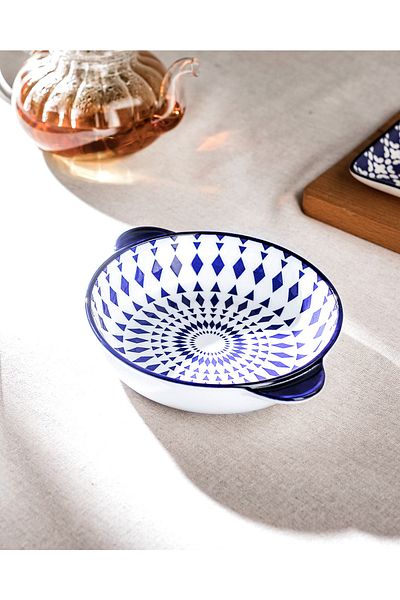 Madame Coco Rêve Bleu Niort New Bone China farfurie rotundă cu mâner