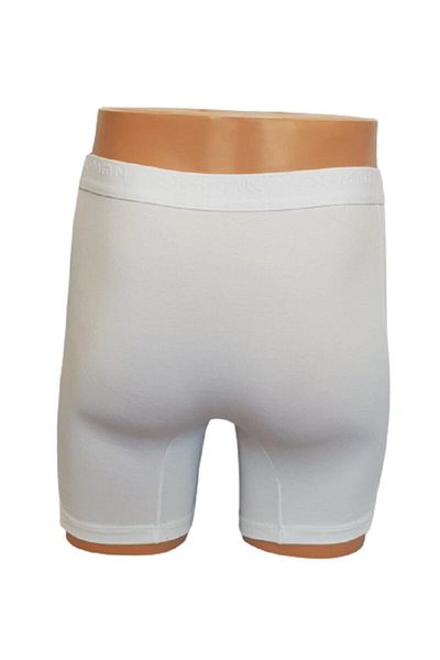 X-Man Ανδρικό λευκό μονόχρωμο Stretch Boxer με κουμπιά 3 τμχ