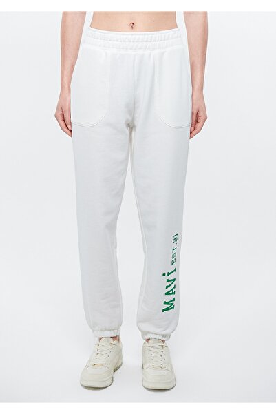 Mavi Logo Printed White Sweatpants 1600822-70057