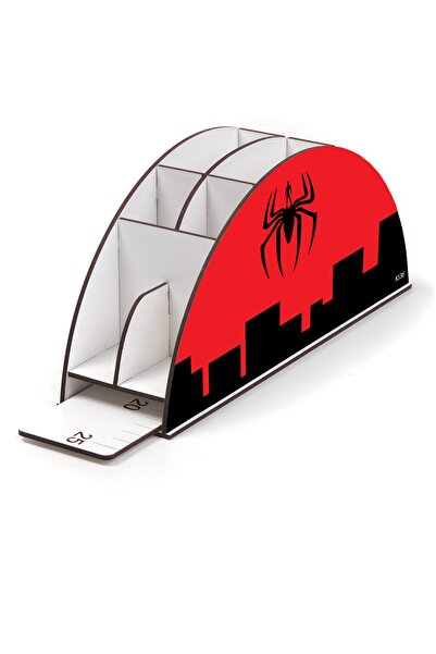 kutuTR Wooden Vip Galaxy Model Rainbow Ruled Desktop Pen Holder Organizer Assembled Boxed