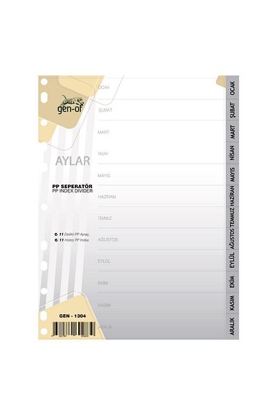 Gen-Of فاصل تركي 12 شهر 3 قطع (gen-1304)
