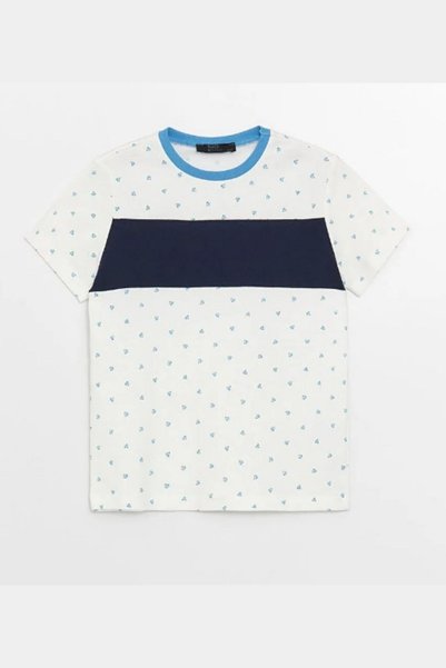 Black&Small Boy's T-shirt Cotton Short Sleeve Summer Pıkque