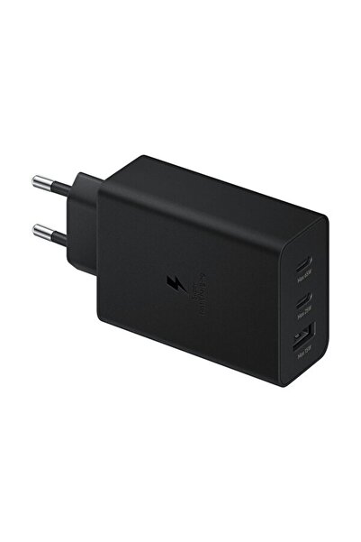 Samsung Ep­-t6530n Type C & Type A Üçlü Siyah Hızlı Şarj Aleti
