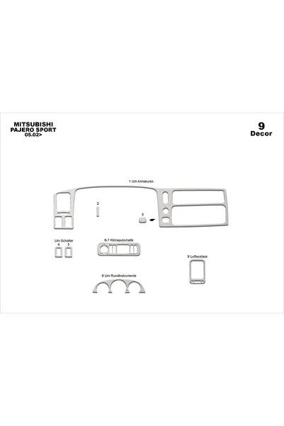 meriç cockpit design ميريتش ®   ميتسوبيشي باجيرو سبورت توريد دواسة قفازات أما...