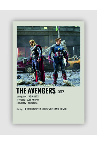 fırsatlar diyarı The Avengers Film Info Card Bilgi Kartı Duvar Posteri
