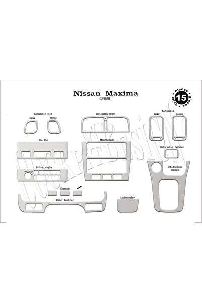 meriç cockpit design ميريتش ®   نيسان ماكسيما توربيدو امامي مطلي الومنيوم 15 ...