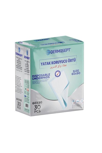 DERMOSEPT - Patient Diapers 60x90 - 30 Pieces