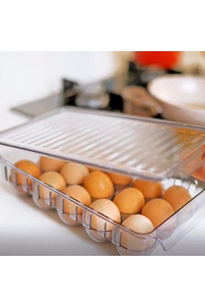Emr züccaciye Egg Storage Container Box for Refrigerator 15 Pieces