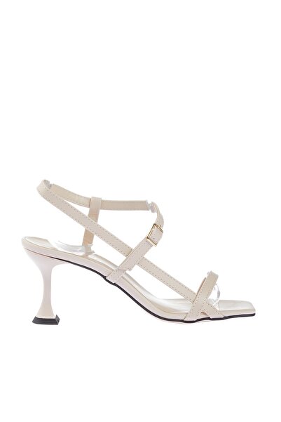 Melen Shoes Bež ženske sandale na petu WMN019