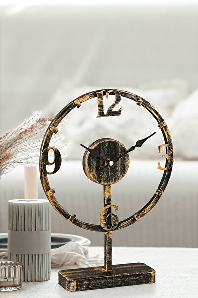 EMORES Dekoratif Metal Masa Saati