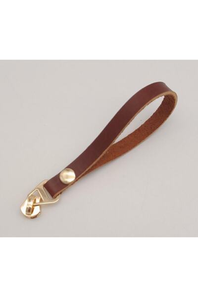 angel çanta aksesuar Червено-кафяв цвят, естествена кожа, светлозлатна примка...