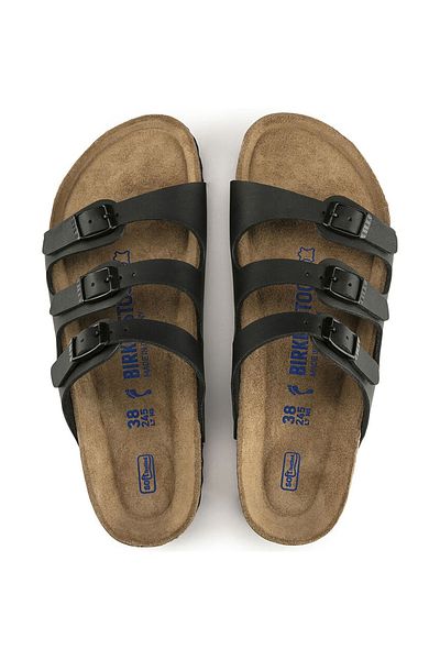 Birkenstock Pantolette
 - Schwarz - Flacher Absatz