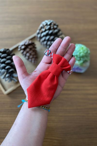 Minikpaw aksesuar Cat Tie Red