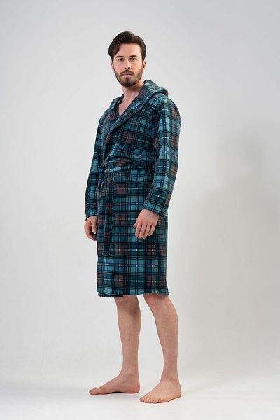 VİENETTA Ανδρική ρόμπα με μακρυμάνικη κουκούλα Fleece 
 , 201046