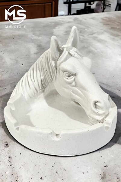 Main Collectibles At Kafası Figürlü Küllük Dekoratif Obje Biblo