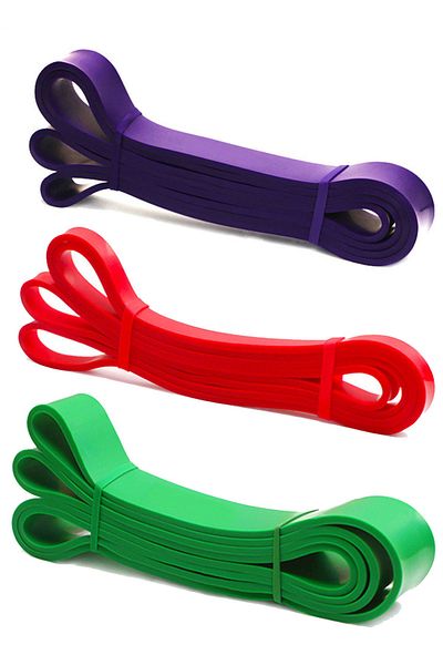 Jet مجموعة من 3 قطع من فرقة المقاومة Powerband Power Band مقاومة للقرفصاء الهوائية الصلبة ومتوسطة المقاومة للضوء