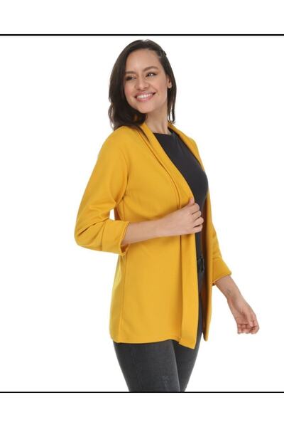 ESCBUTİK Kadın Düz Yazlık Ince Ceket