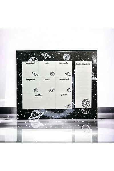 Bubu Ceren Hf01 25x21 104 Pages Weekly Planner and To-do - Space