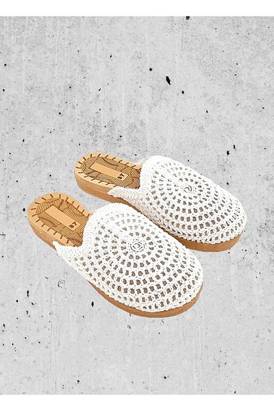 Behtah Kundura Braided Front Closed Summer Slippers Non-Slip Sole