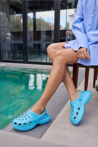 ANGELİNA JONES Papuci Parna Unisex A.blue Eva Beach-sun Platform