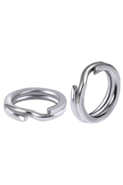 SEOUL ONTARIO No:7-8,5 Mm,41 Kg Pulls, 30 Pieces Stainless Steel Nickel Plated Split Ring