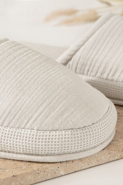 Yataş Harold Muslin Slippers - Linen