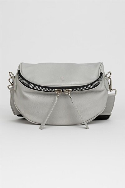 Jacquline حقيبة جسم نسائية رمادية Im357-5