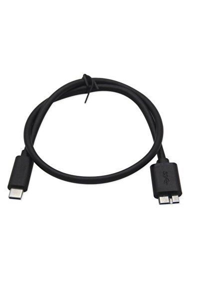 Temiz Pazar Usb Type C To Micro Usb 3.0 Taşınabilir Hdd Hard Disk Kablosu 0.5m (50cm)