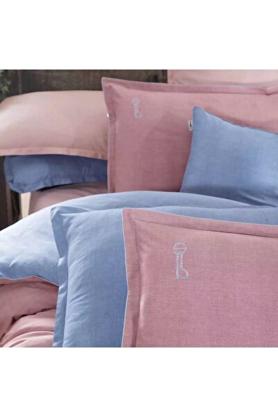 Sarev Sümer Pink Fancy Poplin Double Duvet Cover Set Vr3