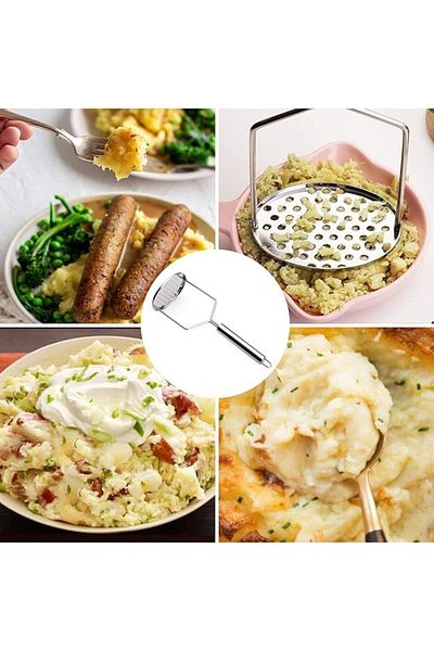 Duffa Luxury Stainless Steel Potato Masher, Practical Potato Mashing