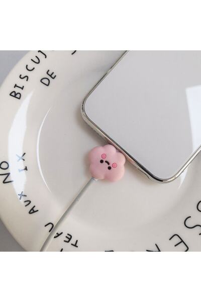 EDELFU Iphone / Ipad Sevimli Şarj Kablosu Koruyucu Bükülmeye Ve Kopmaya Dayan...