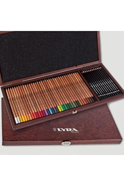 LYRA Rembrandt 50 Parça Polycolor Art Design Ahşap Kutu Sketch Set