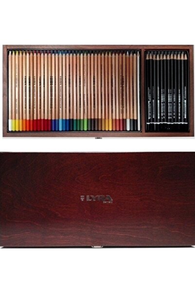 LYRA Rembrandt 50 Parça Polycolor Art Design Ahşap Kutu Sketch Set