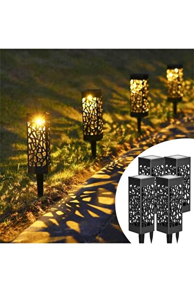 Kyrotech 4 Adet Dekoratif Solar Bahçe Aydınlatma Lambası Çim Lambası Yürüyüş ...