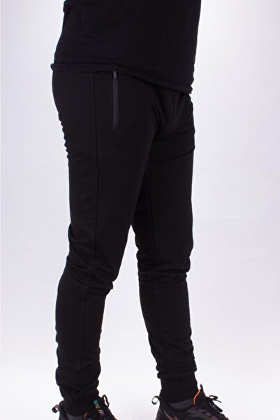 lumberjack Ct107 Basic Παντελόνι jogger Μαύρο ανδρικό αθλητικό παντελόνι Βαμβ...