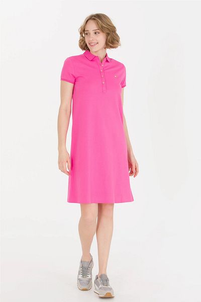 U.S. Polo Assn. Rochie tricotată cu gât polo de damă