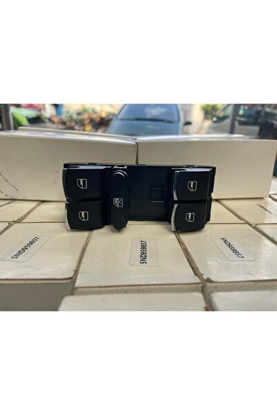 Genel Markalar Golf 6 Jetta Passat B7 Uyumlu Nikelajlı Sol Cam Dortlu Dugme Takımı