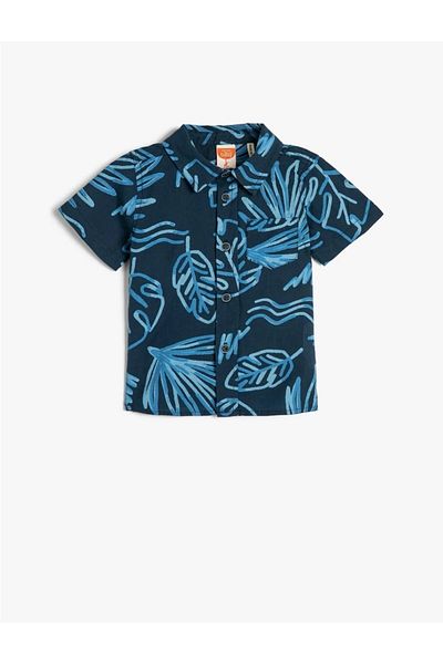 Koton Marineblau gemustert