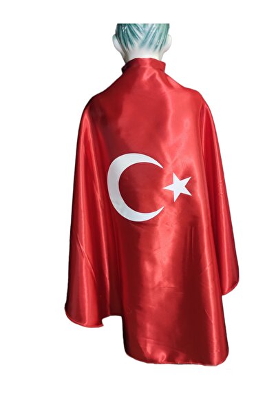 KostümBU 23 Nisan Ayyıldız Bayrak Pelerin