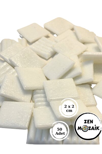 Zen Mozaik Sanatsal Mozaik Çalışmalarınız Için 20x20 Mm (2X2 CM) Renkli Cam M...