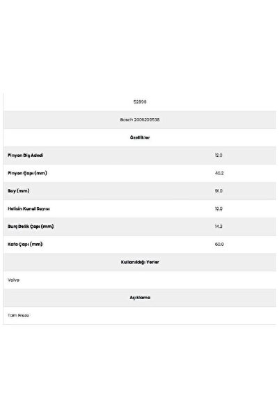 Form Metal 52896 Volvo 10 Channel 12 Teeth 20062095   Starter Gear