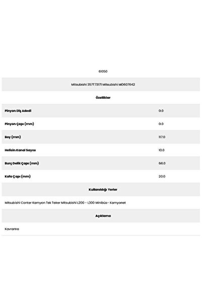 Form Metal 61050 Canter 10 Channel Clutch 357t7317 Starter Gear