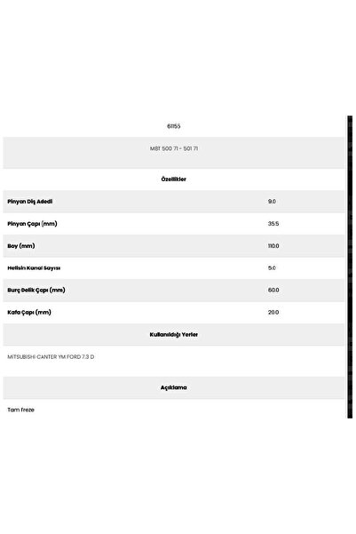 Form Metal 61155 Canter 5 Channels 9 Teeth 7151550   Starter Gear