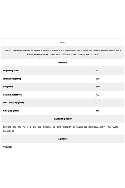 Form Metal 53614 بي ام دبليو 315 10 قنوات 9 أسنان 10062094   كاتب جير