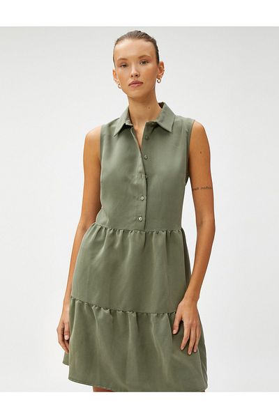 Koton Kleid - Khaki - Blusenkleid